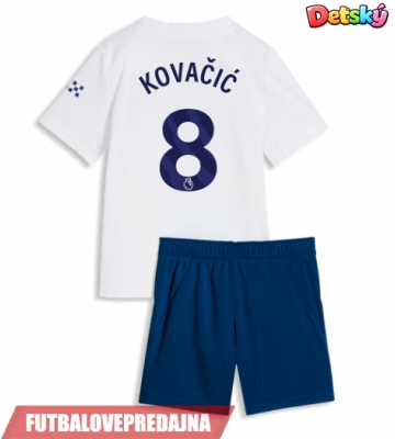 Lacne Dětský Futbalové dres Manchester City Mateo Kovacic #8 2026-27 Krátky Rukáv - Tretina (+ trenírky)